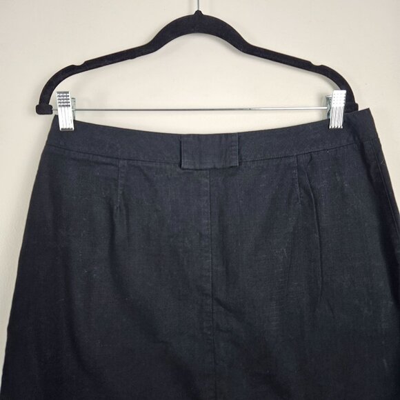 Dockers Womens Black Cotton Skirt Size 12 With Pockets Stylish - Picture 5 of 6